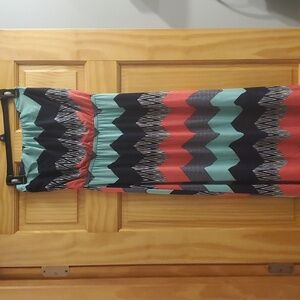 🩷 Chevron maxi dress juniors size medium